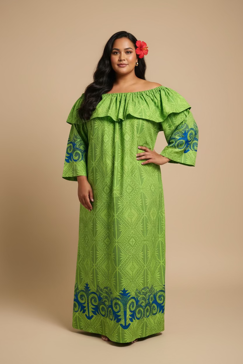 Robe verte tapa