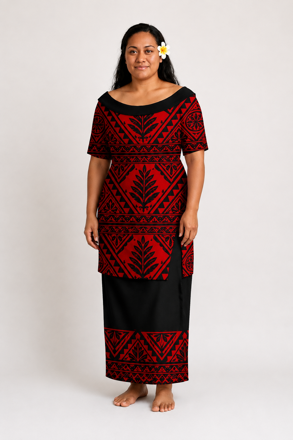 Haut et jupe tapa pour femme