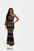 Robe noire bande tapa