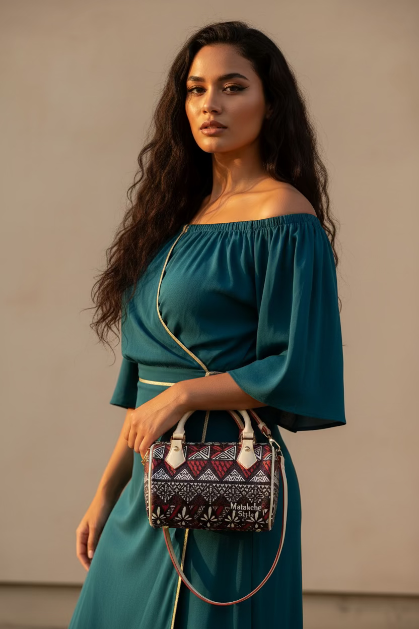 Petit sac motif tapa