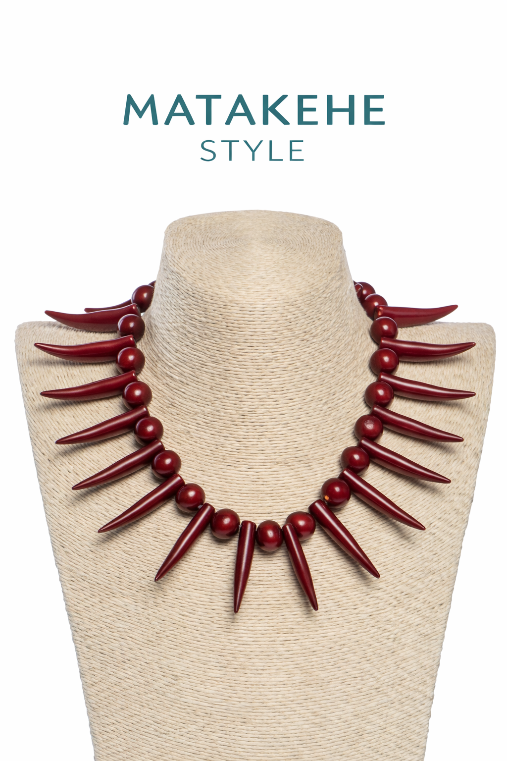 Collier à dents rouges mixtes