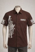 Chemise marron tapa