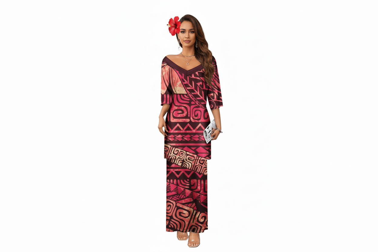 Ensemble rose & mauve