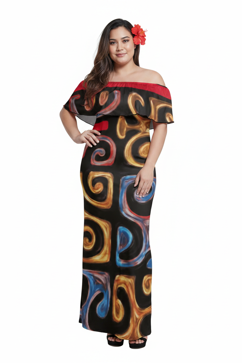 Robe longue noire