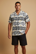 Chemise blanche tapa noir