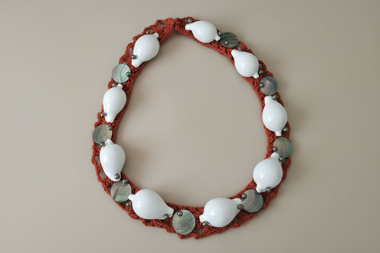 Collier coquillage& nacres