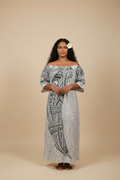Robe blanche tribal